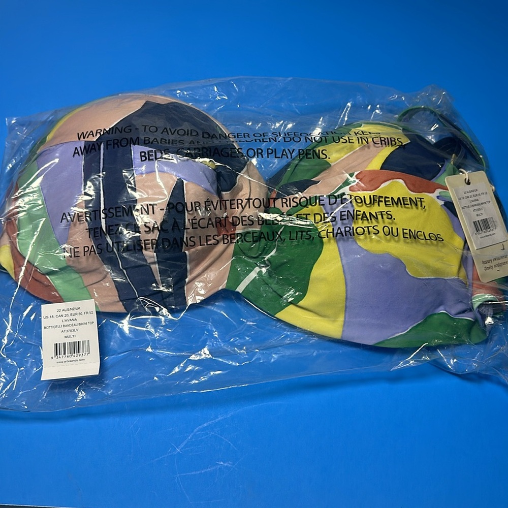 🌼 ARTESANDS  LAV BOTTICELLI UNDERWIRE BIKINI TOP D/DD CUP‎  NWT - Picture 7 of 8